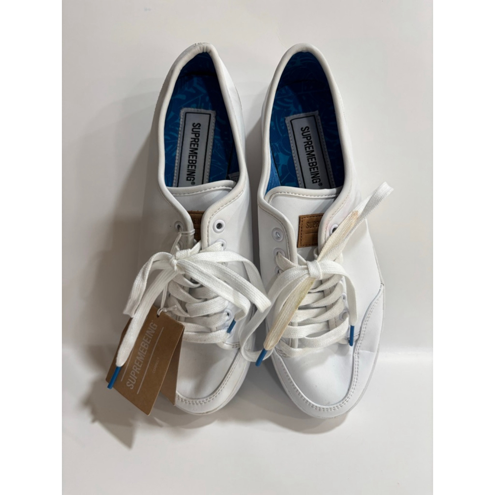 Supemebeing White Tennis Shoe, NWT, Men’s UK 7, EU 41